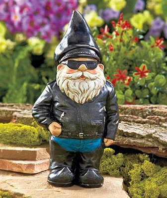 Biker Gnome Statues
