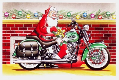 Harley  & Motorcycle Christmas Cards