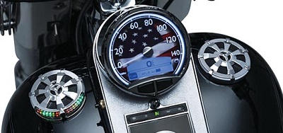 L.E.D. Fuel & Battery Gauge and Gas Cap for H-D