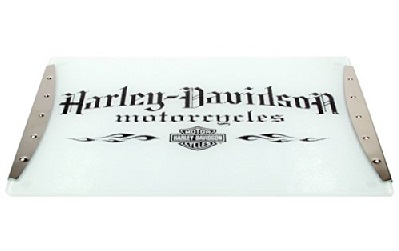 Harley-Davidson Motorcycle Tempered Glass Cutting Board