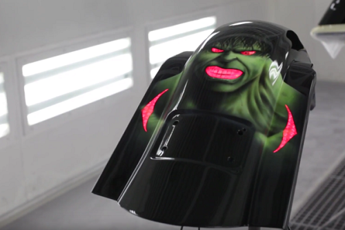 Incredible Hulk Summit Rear Fender & Stretched Bags Project