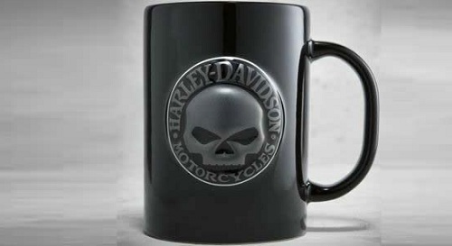 Harley Davidson Skull Sculpted Mug