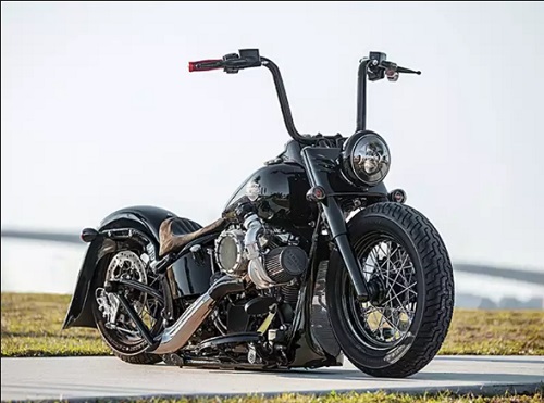 Birth of a Black Chrome Softail Slim