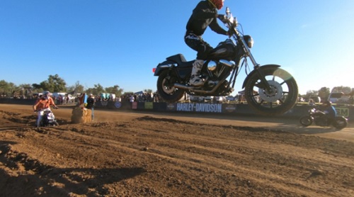 H-D Motorcycles Take To The Air At Trackercross