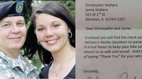 Harley-Davidson Refuses Military Wife’s Late Payment
