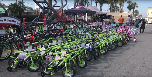 Harley Dealership Donates 67 Bicycles to a Great Cause