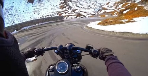 Tag Along as Harley Breakout Tackles Swiss Alps